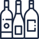 Vinflasker illustrasjon